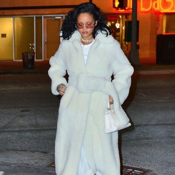 Rihanna Fur Coat