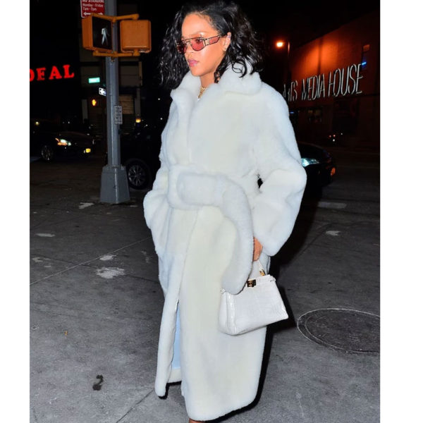 Rihanna Fur Coat