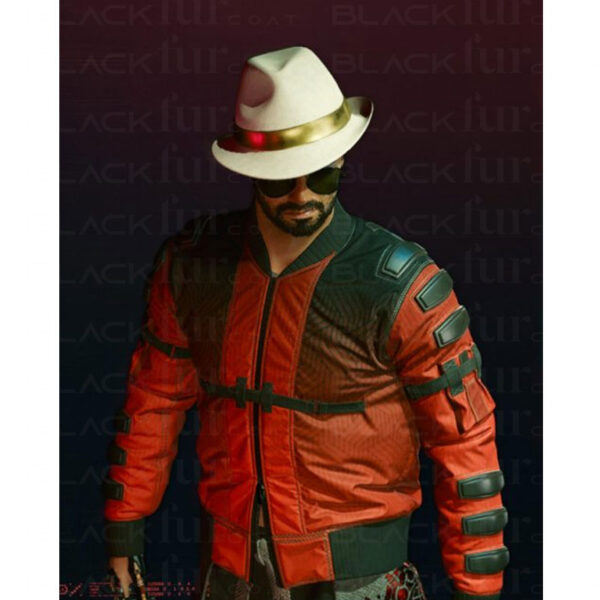 Johnny Silverhand Cyberpunk 2077 Second Conflict Flight Red Bomber Jacket