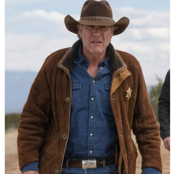 Longmire Robert Taylor Sheriff Walt Leather Trench Coat