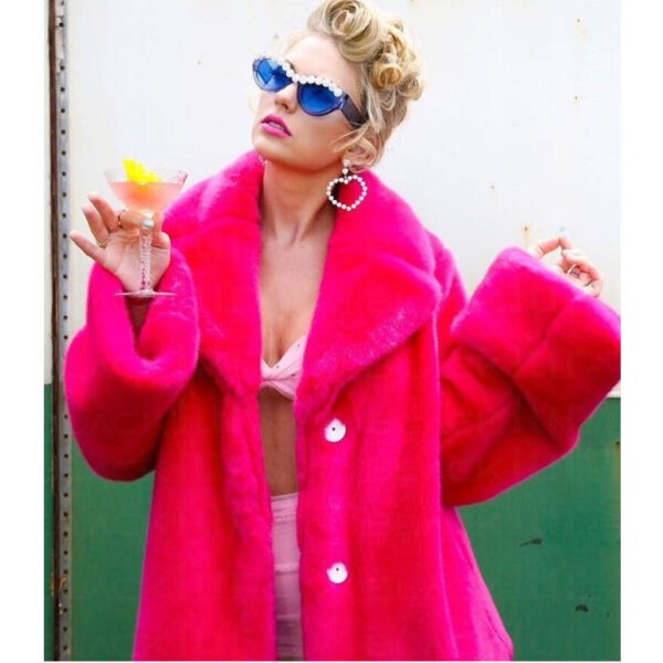 Miss Americana You Need To Calm Down Taylor Swift Pink Fur Jacket