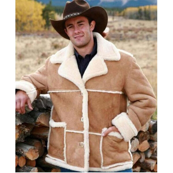 Men Marlboro Shearling Jacket