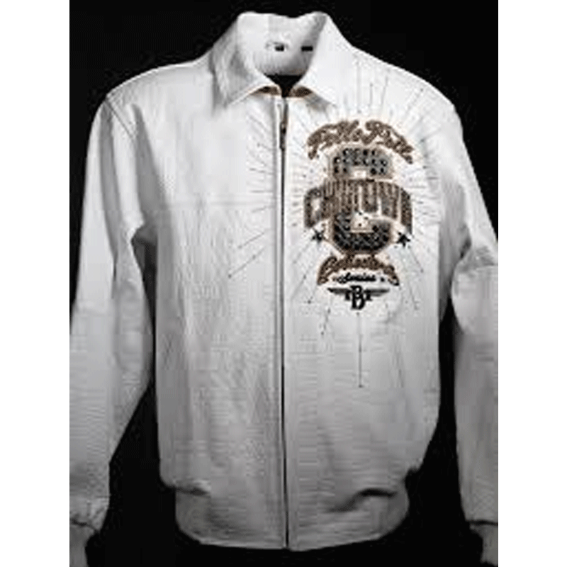 Chi-Town Collector Series Pelle Pelle White Leather Jacket