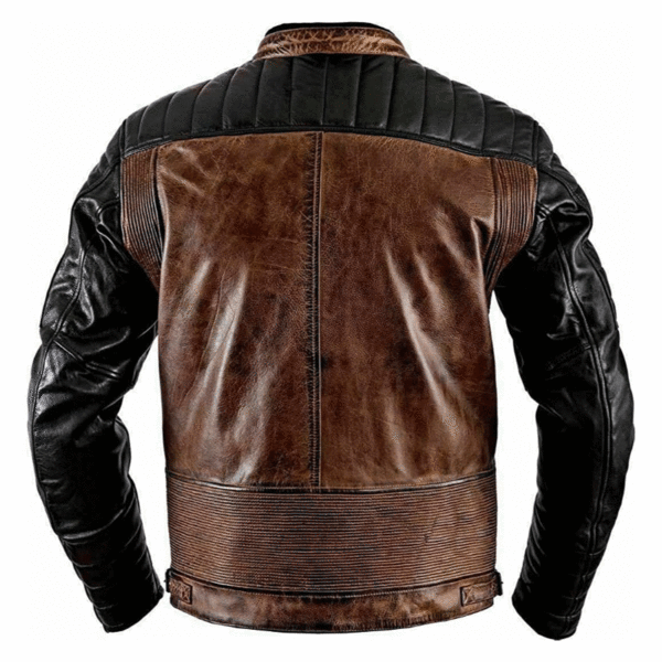 Mens-Cafe-Racer-Biker-Distressed-Brown-&-Black-Jacket1