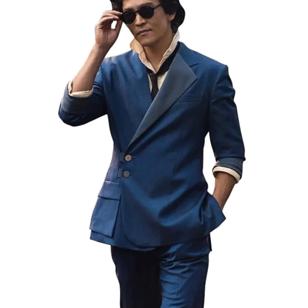 John Cho Blue Suit