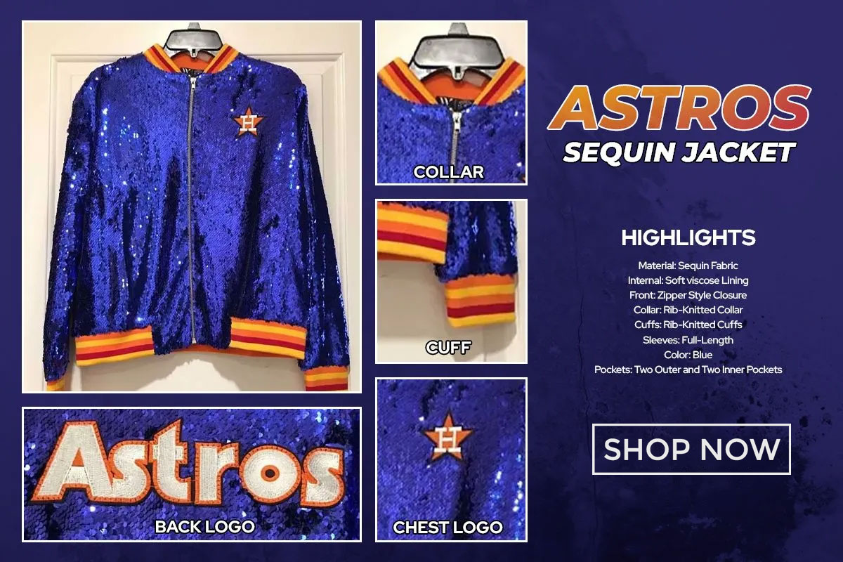 Astros Sequin Jacket