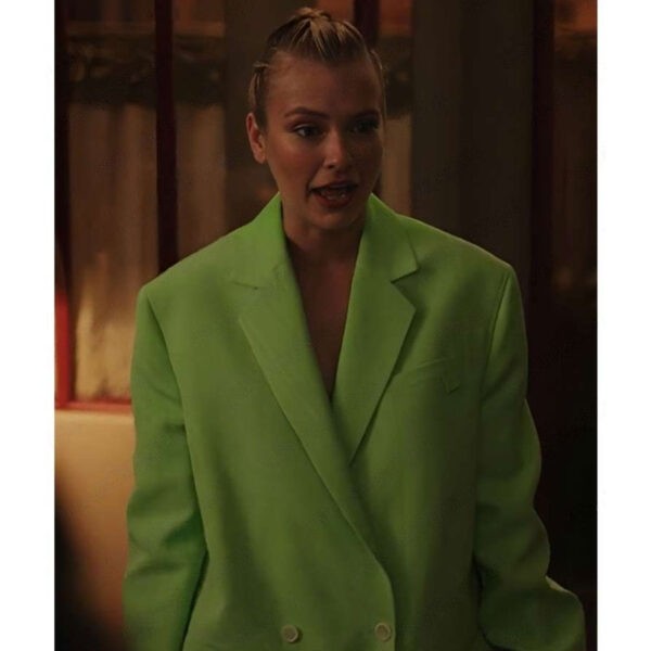 Camille Razat Green Coat