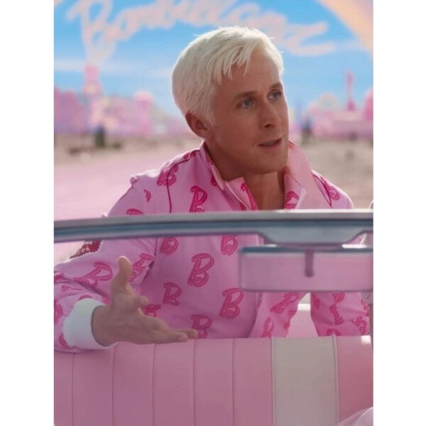 Ryan Gosling Bomber Pink Jacket