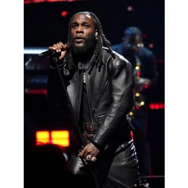 Burna Boy Black Jacket